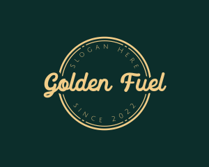 Golden Script Wordmark logo design