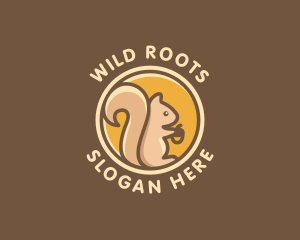 Wild Squirrel Animal logo design