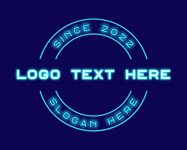 Glow logo example 2