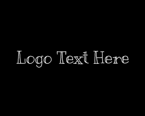 Font - Childish Handwritten Wordmark logo design
