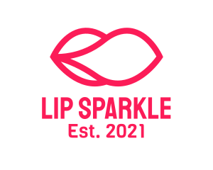 Modern Lips Monoline  logo design