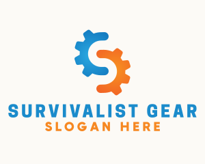 Gear Letter S logo design