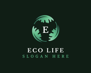 Nature Eco Leaf logo design