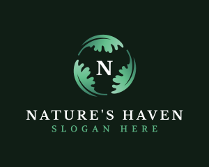 Nature Eco Leaf logo design