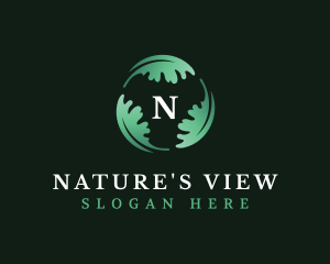 Nature Eco Leaf logo design