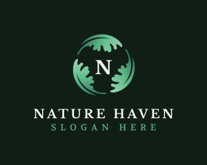 Nature Eco Leaf logo design