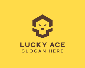 Geometric Lion Face logo design