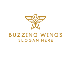 Gold Eagle Wings logo design