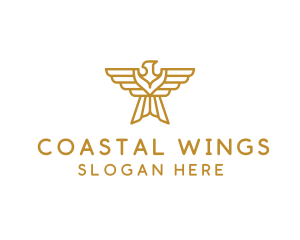 Gold Eagle Wings logo design