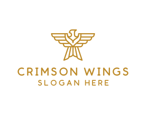 Gold Eagle Wings logo design