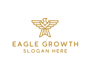 Gold Eagle Wings logo design