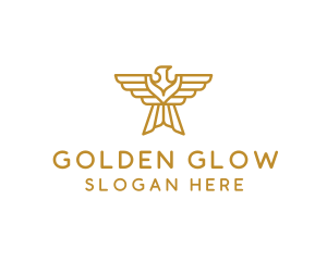 Gold Eagle Wings logo design