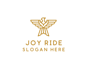 Gold Eagle Wings logo design