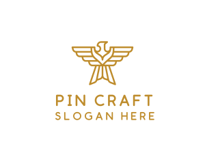 Gold Eagle Wings logo design