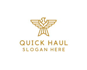 Gold Eagle Wings logo design