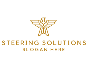 Gold Eagle Wings logo design