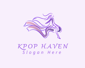 Purple Dancer Dress logo design