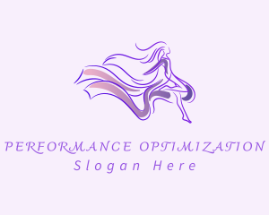 Purple Dancer Dress logo design