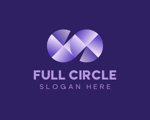 Circle Infinity Loop logo design