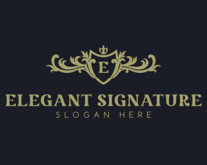 Elegant Royal Shield logo design