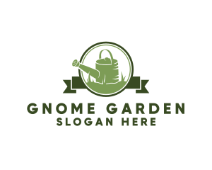 Watering Can Gardening  logo design