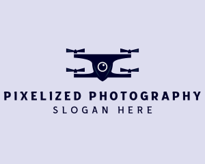 Aerial Quadcopter Drone  logo design