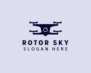 Aerial Quadcopter Drone  logo design