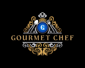 Luxury Chef Dining Cuisine logo design