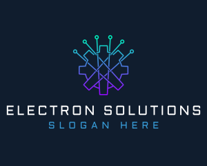 Electronic Gear Circuit logo design