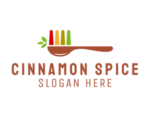 Organic Herb Spoon logo design