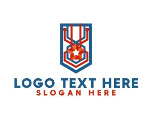Freedom - Star Freedom Stripe logo design