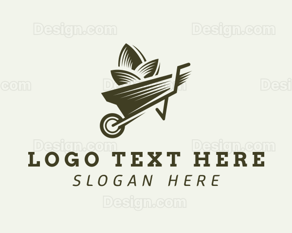 Leaf Garden Wheelbarrow Logo