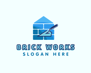 Brick Masonry Trowel logo design