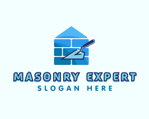 Brick Masonry Trowel logo design