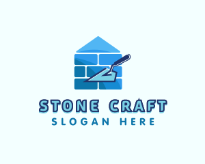 Brick Masonry Trowel logo design