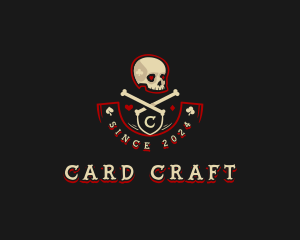 Skull Death Casino logo design