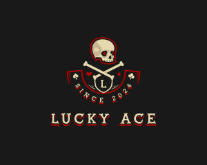 Skull Death Casino logo design