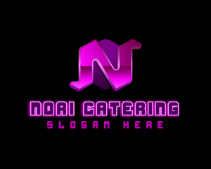 Multimedia Gaming Letter N logo design