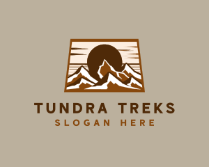 Outdoor Mountain Hiking logo design