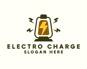 Electric Camping Lamp  logo design