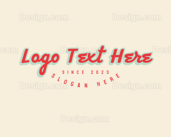 Retro Hipster Business Logo