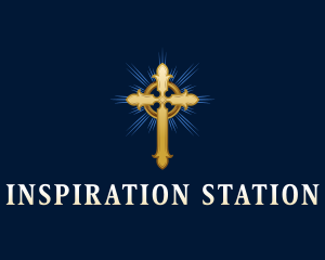 Holy Crucifix Cross logo