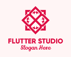 Red Flower Spa logo design