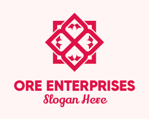 Red Flower Spa logo design