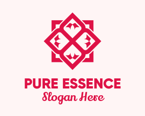 Red Flower Spa logo design