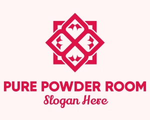 Red Flower Spa logo design