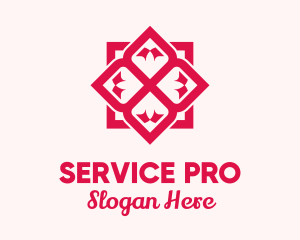 Red Flower Spa logo design