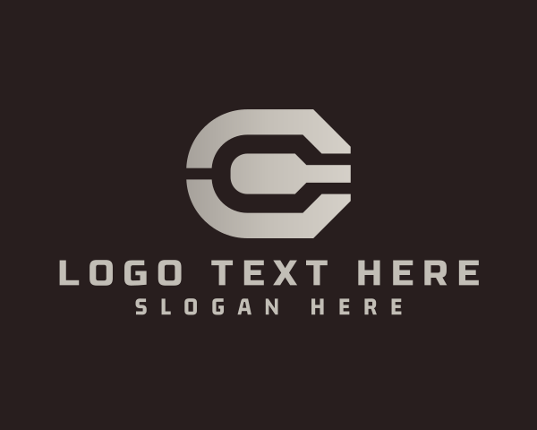 Professional Geometric Letter C logo