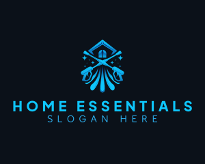 Home Pressure Washing Sanitation logo design