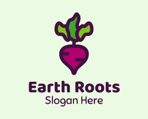 Turnip Root Vegetable logo design